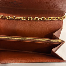 Load image into Gallery viewer, Authentic Louis Vuitton crossbody wallet - with shoulder chain
