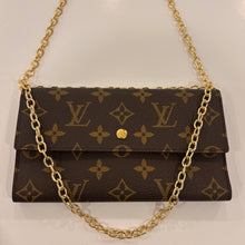 Load image into Gallery viewer, Authentic Louis Vuitton crossbody wallet - with shoulder chain
