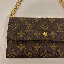 Load image into Gallery viewer, Authentic Louis Vuitton crossbody wallet - with shoulder chain
