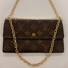 Load image into Gallery viewer, Authentic Louis Vuitton crossbody wallet - with shoulder chain
