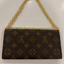 Load image into Gallery viewer, Authentic Louis Vuitton crossbody wallet - with shoulder chain
