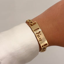 Load image into Gallery viewer, Authentic repurposed Dior bracelet
