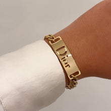 Load image into Gallery viewer, Authentic repurposed Dior bracelet
