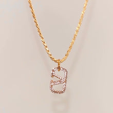 Load image into Gallery viewer, Authentic repurposed Valentino crystal necklace - pink

