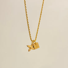 Load image into Gallery viewer, Authentic repurposed Louis Vuitton logo monogram necklace
