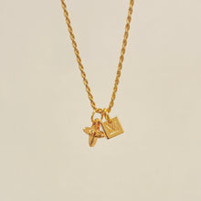 Load image into Gallery viewer, Authentic repurposed Louis Vuitton logo monogram necklace
