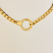 Load image into Gallery viewer, Authentic repurposed Louis Vuitton 16” engraved necklace
