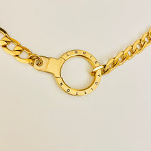 Load image into Gallery viewer, Authentic repurposed Louis Vuitton 16” engraved necklace
