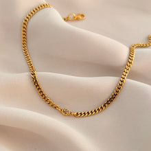 Load image into Gallery viewer, Authentic repurposed Gucci logo necklace
