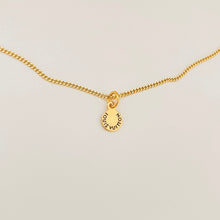 Load image into Gallery viewer, Authentic repurposed Louis Vuitton engraved mini necklace
