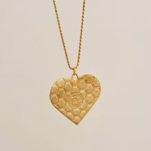 Load image into Gallery viewer, Authentic repurposed Dior heart necklace - medium size
